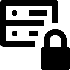 Server Lock Security Icon from Nova Line Set