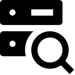 Server Search Icon from Nova Solid Set