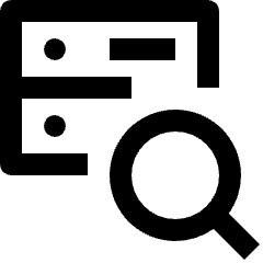 Server Search Icon from Nova Line Set
