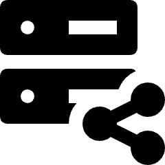 Server Share Icon from Nova Solid Set