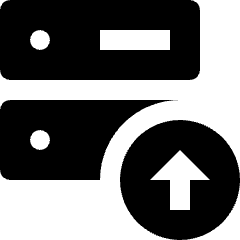Server Upload Icon from Nova Solid Set
