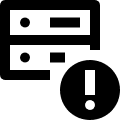Server Warning Icon from Nova Line Set