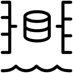 Data Lake Diagram 1 Icon from Ultimate Light Set