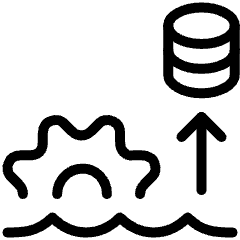 Data Lake Up Icon from Ultimate Light Set