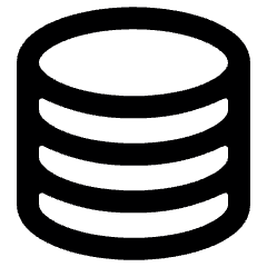 Database 2 Alternate Icon from Ultimate Bold Set