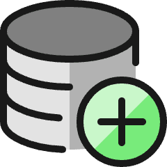 Database Add Icon from Ultimate Colors Set
