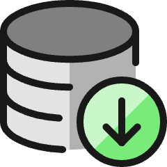 Database Download Icon from Ultimate Colors Set