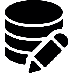 Database Edit Icon from Ultimate Bold Set