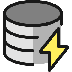 Database Flash Icon from Ultimate Colors Set