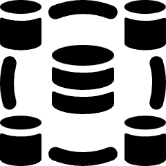 Database Hierarchy Icon from Ultimate Bold Set