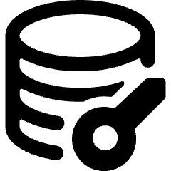 Database Key Alternate Icon from Ultimate Bold Set