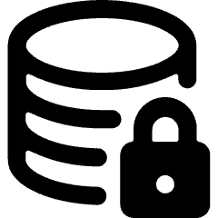 Database Lock Alternate Icon from Ultimate Bold Set