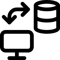 Database Monitor Sync Icon from Ultimate Regular Set