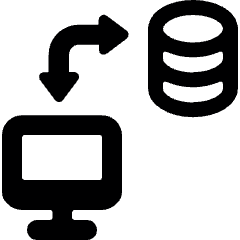 Database Monitor Sync Alternate Icon from Ultimate Bold Set