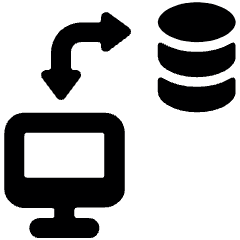 Database Monitor Sync Icon from Ultimate Bold Set