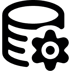 Database Settings Alternate Icon from Ultimate Bold Set