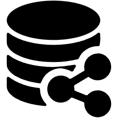 Database Share 1 Icon from Ultimate Bold Set