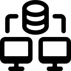 Database Share Alternate Icon from Ultimate Bold Set