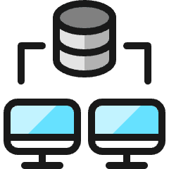 Database Share Icon from Ultimate Colors Set