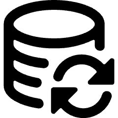 Database Sync Alternate Icon from Ultimate Bold Set