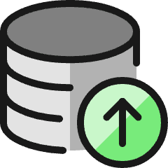Database Upload Icon from Ultimate Colors Set