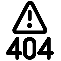 Server Error 404 Not Found Icon from Ultimate Regular Set