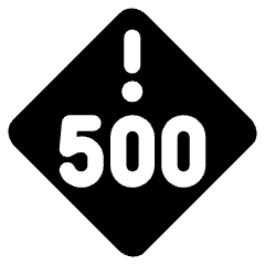 Server Error 500 1 Icon from Ultimate Bold Set