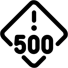 Server Error 500 2 Icon from Ultimate Regular Set