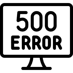 Server Error 500 Desktop Icon from Ultimate Light Set