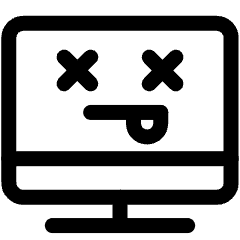 Server Error Desktop Icon from Ultimate Regular Set