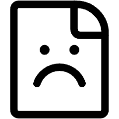 Server Error Document Icon from Ultimate Regular Set