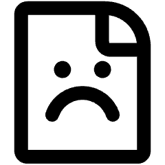 Server Error Document Icon from Ultimate Bold Set