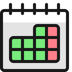 Calendar 1 Icon from Ultimate Colors Set