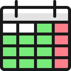 Calendar 3 Icon from Ultimate Colors Set