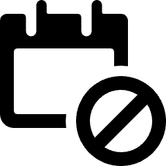 Calendar Block Icon from Ultimate Bold Set