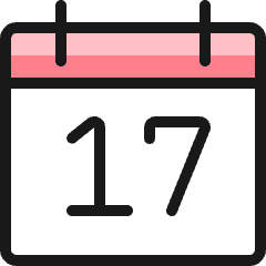 Calendar Date Icon from Ultimate Colors Set