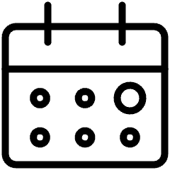 Calendar Date Mark Circle Icon from Ultimate Light Set