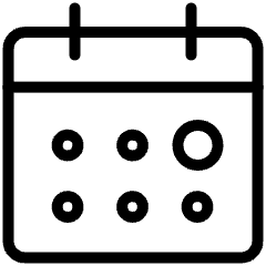 Calendar Date Mark Circle Icon from Ultimate Light Set