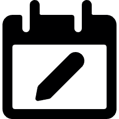 Calendar Edit Icon from Ultimate Bold Set