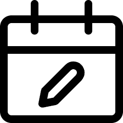 Calendar Edit Icon from Ultimate Regular Set