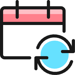 Calendar Refresh Icon from Ultimate Colors Set