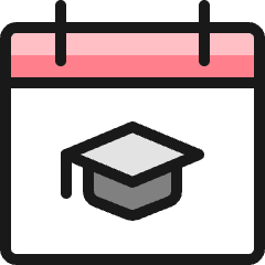 Calendar School Icon from Ultimate Colors Set