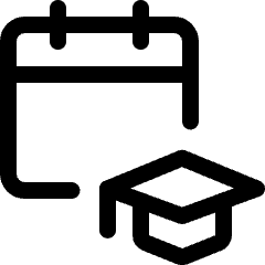 Calendar School Icon from Ultimate Regular Set