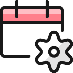Calendar Setting Icon from Ultimate Colors Set