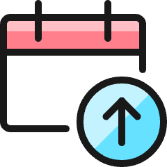 Calendar Upload Icon from Ultimate Colors Set