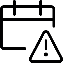 Calendar Warning Icon from Ultimate Light Set