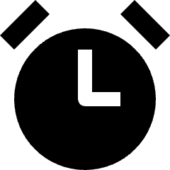 Alarm Clock Icon from Nova Solid Set