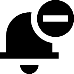 Bell Notification Mute Disable 2 Icon from Nova Solid Set