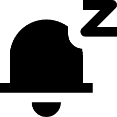Bell Notification Snooze 1 Icon from Nova Solid Set
