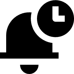 Bell Notification Timer Icon from Nova Solid Set